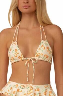 NEW MONTCE euro bow bikini top in cherry sherbet